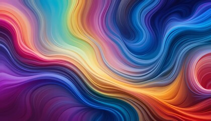 Obraz premium Abstract Colorful Waves Background Flowing with Vibrant and Dynamic Movement