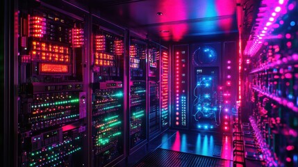 Quantum Computing Transforming Futuristic AI Labs.