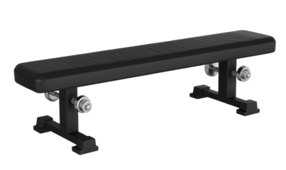 A black leather chair in the gym