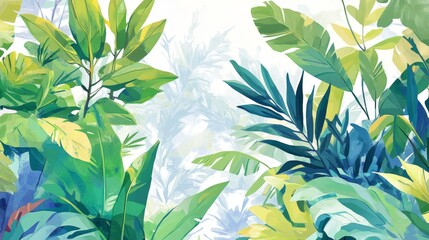 Nature of dark green leaf in garden. Natural green leaves plants using  background cover page environment ecology or greenery wallpaper