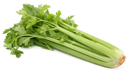 Bunch of celery isolated on transparent background