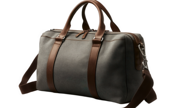 A canvas travel bag