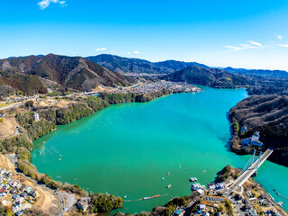 Obraz premium 相模湖（神奈川県相模原市）