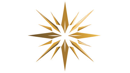 Golden star, vector illustration

