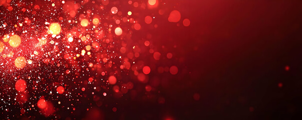 Red glitter bokeh background