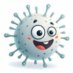 animated germ with white background