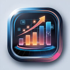 tablet pc with graph