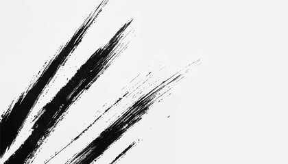 Monochrome texture. Abstract hand drawn brush strokes. Black Brush stroke on background. Brush stroke and texture.