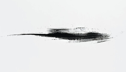 Monochrome texture. Abstract hand drawn brush strokes. Black Brush stroke on white background. Brush stroke and texture.