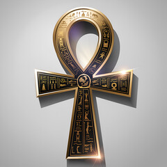 golden cross on a black background