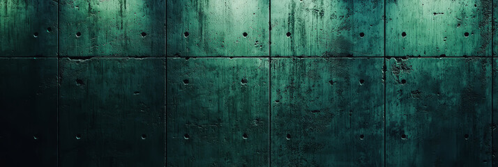 Textured dark green concrete wall surface, abstract patterns
