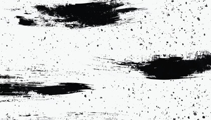 Brush stroke and texture. Black Brush strokes on white Background. Brush strokes texture. Grunge texture. Grunge background. EPS10.