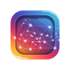 abstract glossy icon