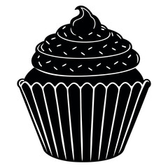 cupcake vector illustration