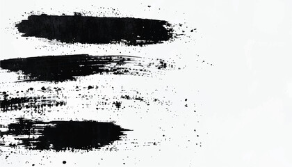 Black ink paint stroke background. Brush paint stroke background. Vector black paint  ink brush stroke  brush or texture. Grunge texture for background.