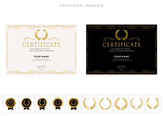 賞状２１１（横）certificate　award　表彰状　celebration