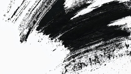 Black ink paint stroke background. Brush paint stroke background. Vector black paint  ink brush stroke  brush or texture. Grunge texture for background.