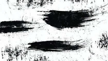 Black ink paint stroke background. Brush paint stroke background. Vector black paint  ink brush stroke  brush or texture. Grunge texture for background.