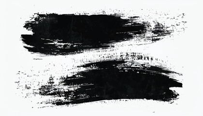 Black ink paint stroke background. Brush paint stroke background. Vector black paint  ink brush stroke  brush or texture. Grunge texture for background.