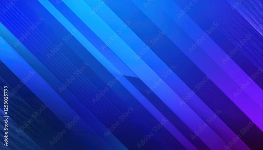 Poster abstract diagonal blue gradient background with layered geometric lines, perfect for modern tech des