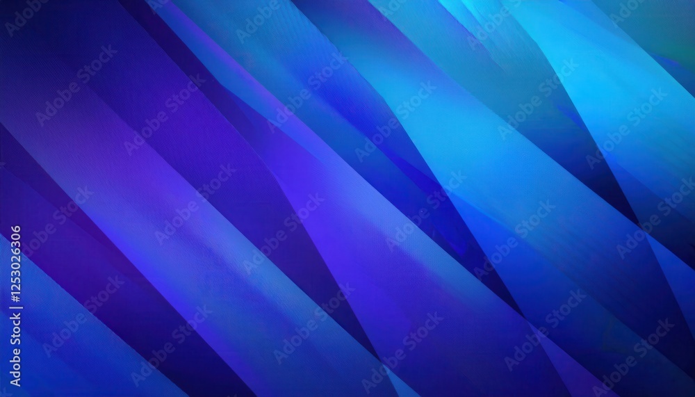 Poster abstract diagonal blue gradient background with layered geometric lines, perfect for modern tech des