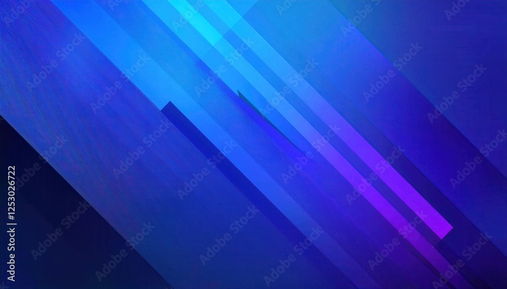 Aufkleber abstract diagonal blue gradient background with layered geometric lines, perfect for modern tech des
