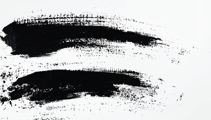 Black ink paint stroke background. Brush paint stroke background. Vector black paint  ink brush stroke  brush or texture. Grunge texture for background.