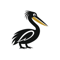 Fototapeta premium High-Quality Pelican Bird Silhouette Vector for Designers.