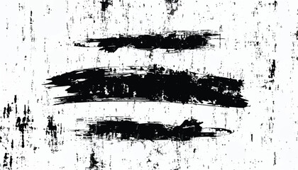 Black brushstroke textures for artistic backgrounds. Black paint strokes. Brush strokes texture. 