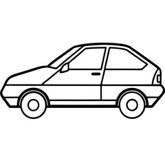 Clean and Minimal EV Line Art Graphic