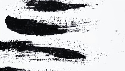 Black ink paint stroke background. Brush paint stroke background. Vector black paint  ink brush stroke  brush or texture. Grunge texture for background.