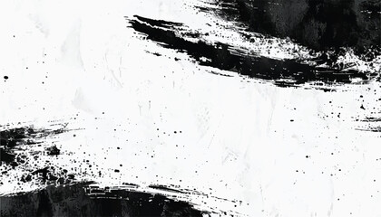 Black brushstroke textures for artistic backgrounds. Black paint strokes. Brush strokes texture. 