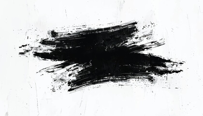 Brush strokes texture. Black ink paint stroke background. Vector black paint ink brush stroke. Grunge texture.