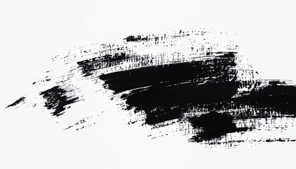 Black ink paint stroke background. Brush paint stroke background. Vector black paint  ink brush stroke  brush or texture. Grunge texture for background.