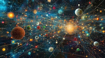 Cosmic Web: A Celestial Tapestry of Planets and Stars