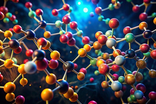 Low-Light Microscopic Image: Glyphosate Herbicide Molecule Interacting with Licorice Root Compound