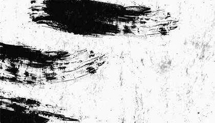 Black ink paint stroke background. Brush paint stroke background. Vector black paint, ink brush stroke, brush or texture. Grunge texture for background. 