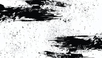 Black ink paint stroke background. Brush paint stroke background. Vector black paint, ink brush stroke, brush or texture. Grunge texture for background. 