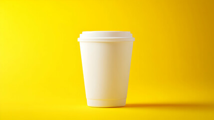 A classic white takeaway coffee cup, perfect for hot beverages like lattes, cappuccinos, and teas. Designed for café branding, coffee shop packaging, and eco-friendly drink solutions.

