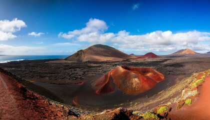 volcanic island of lanzarote suitable as cover or background