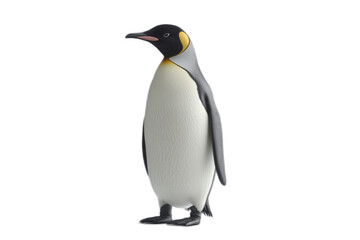 Fototapeta premium A penguin stands on a transparent background