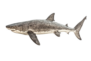 Fototapeta premium A large shark is swimming in the ocean