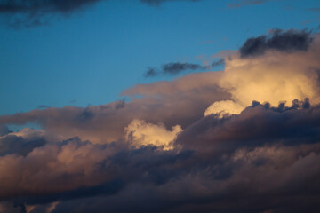 clouds over the mountains