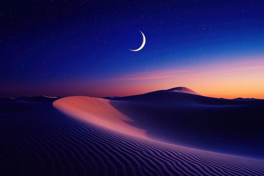 desert night landscape