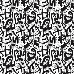 Obraz premium seamless graffiti wall texture
