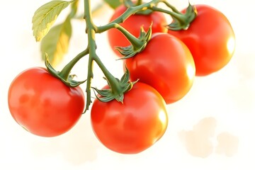 Fresh ripe red tomatoes in a crate, close-up

