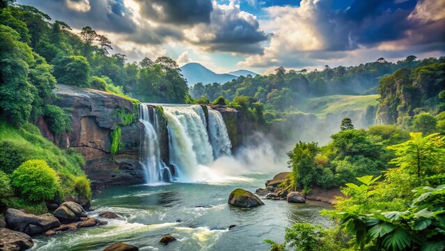 Majestic Athirappilly Waterfalls, Kerala, India: Breathtaking Portrait Photography