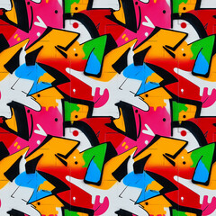 seamless graffiti wall texture