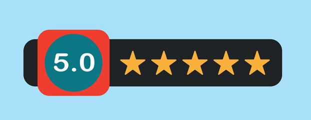 Fototapeta premium Five Star Rating