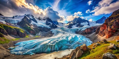 Majestic Meije Glacier Summer 